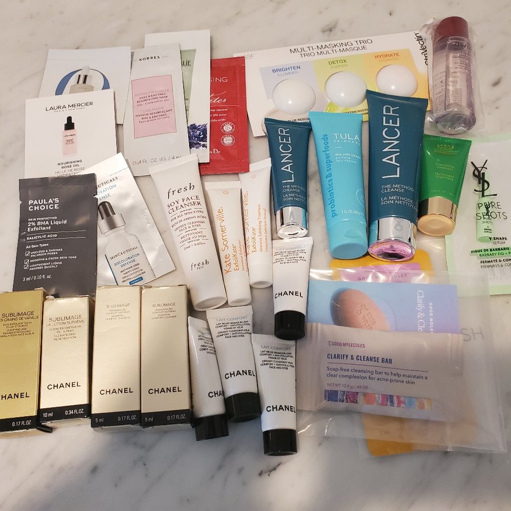 Luxury skin care samples